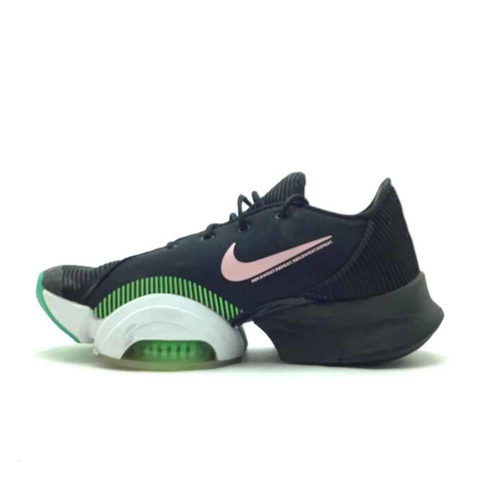 TITLENike Air Zoom SuperRep Women's Training Shoes Black Pink Green Size 7